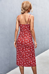 Perfectly Content Floral Ruffle Maxi Dress