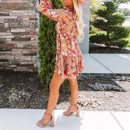 Golden Gate Floral Babydoll Tunic