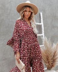 Brookings Floral Shimmer Midi Dress - FINAL SALE