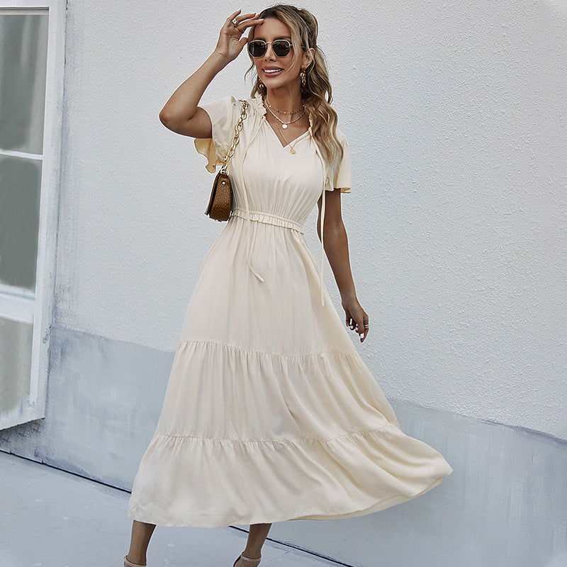 Bushwick Cotton Midi Dress - Cream - FINAL SALE