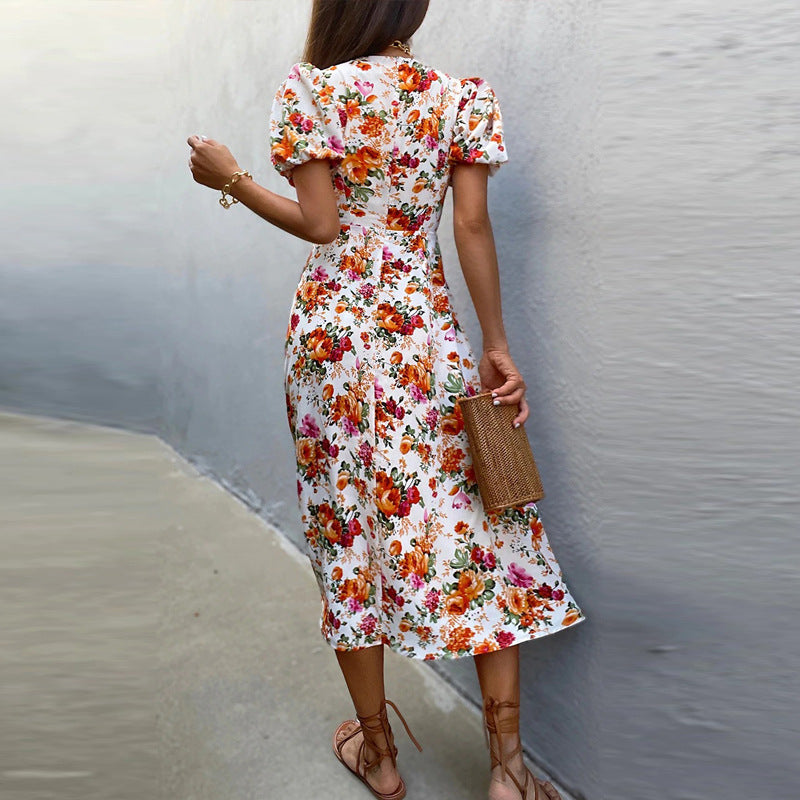 Let A Smile In Floral Maxi Dress