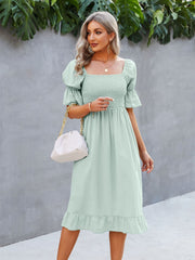 Renata Puff Sleeve Maxi Dress