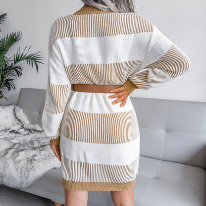 Tacoma Striped Knit Sweater Dress - FINAL SALE