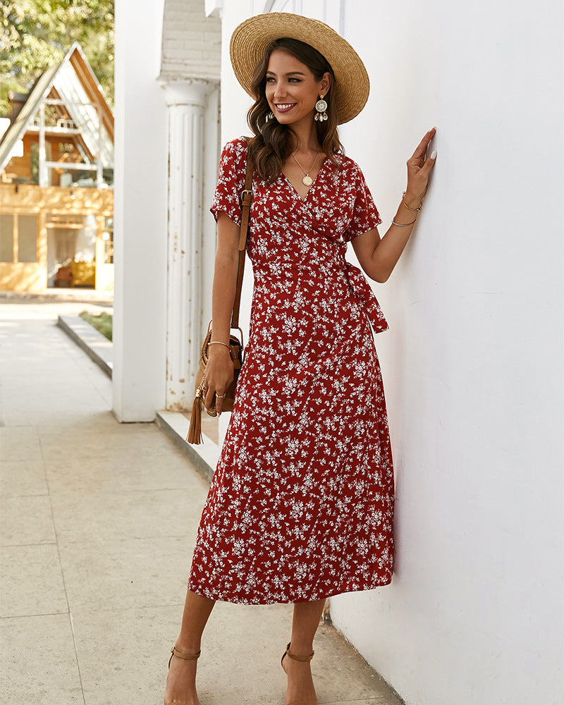 Briar Floral Ruffle Midi Dress - FINAL SALE