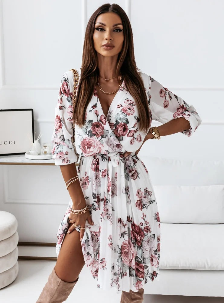 Truffle Floral Tie Dress - FINAL SALE