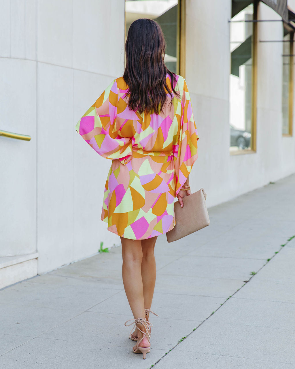 Righteous Adjustable Printed Kimono Dress