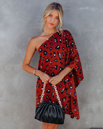 Trade Winds Printed One Shoulder Statement Dress - FINAL SALE