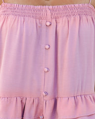 Brisbane Tiered Tassel Midi Dress - Mauve