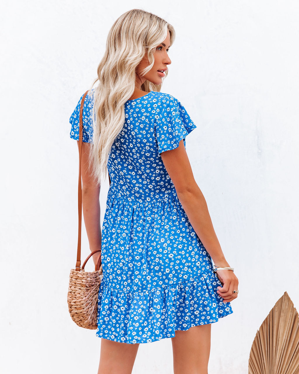 Dive Deep Button Down Babydoll Dress