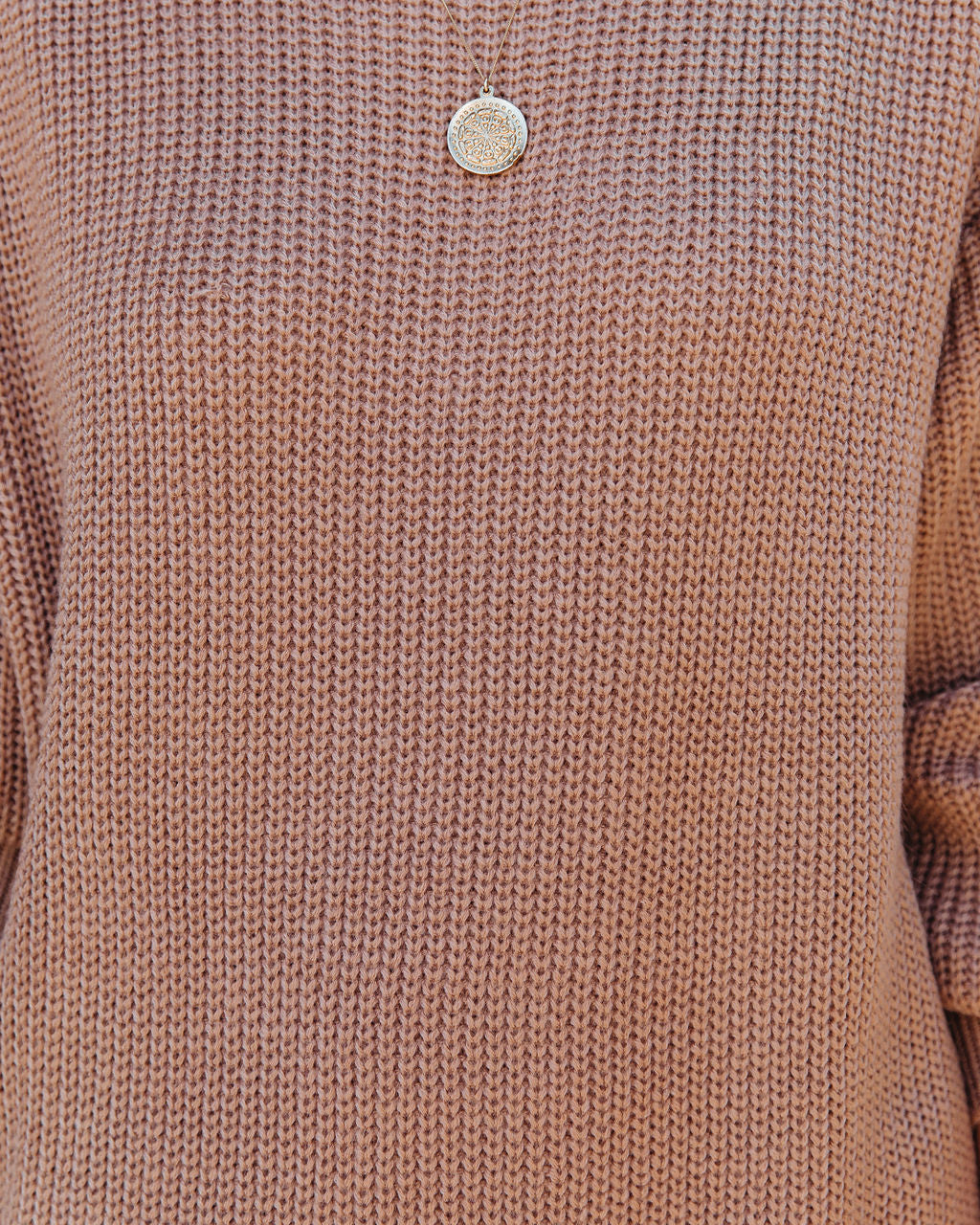 Princeton Knit Sweater Dress - Mocha - FINAL SALE