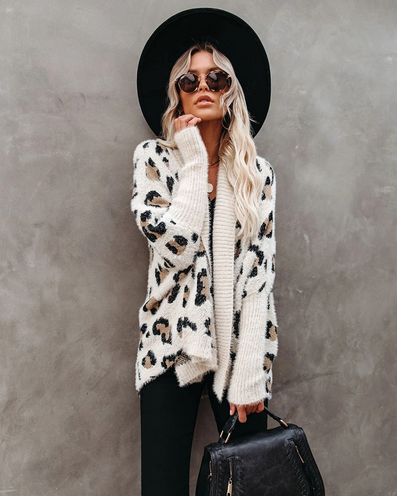 Perfection Leopard Knit Cardigan