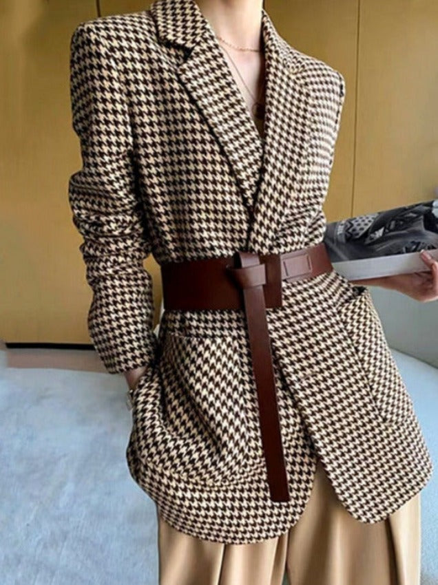 WILD CHECK BLAZER