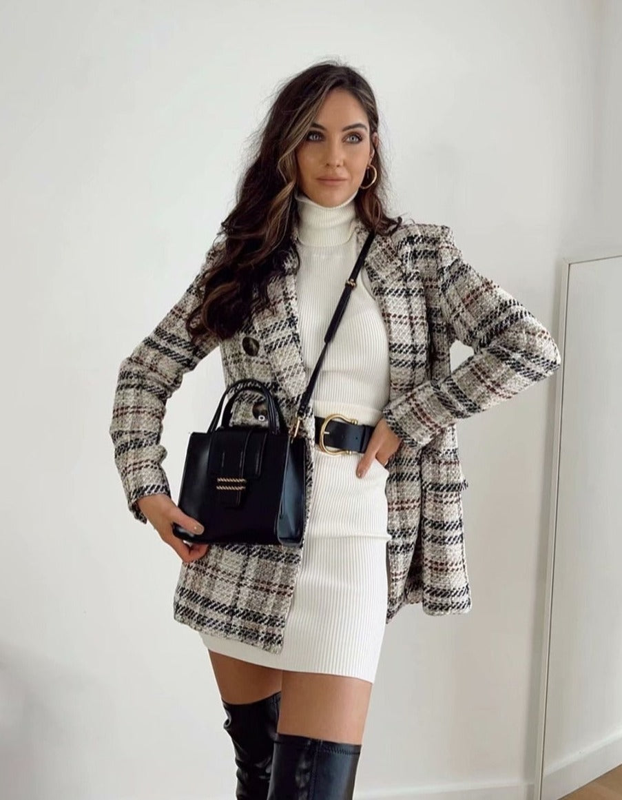 MARTA CHECK BLAZER & SKORT