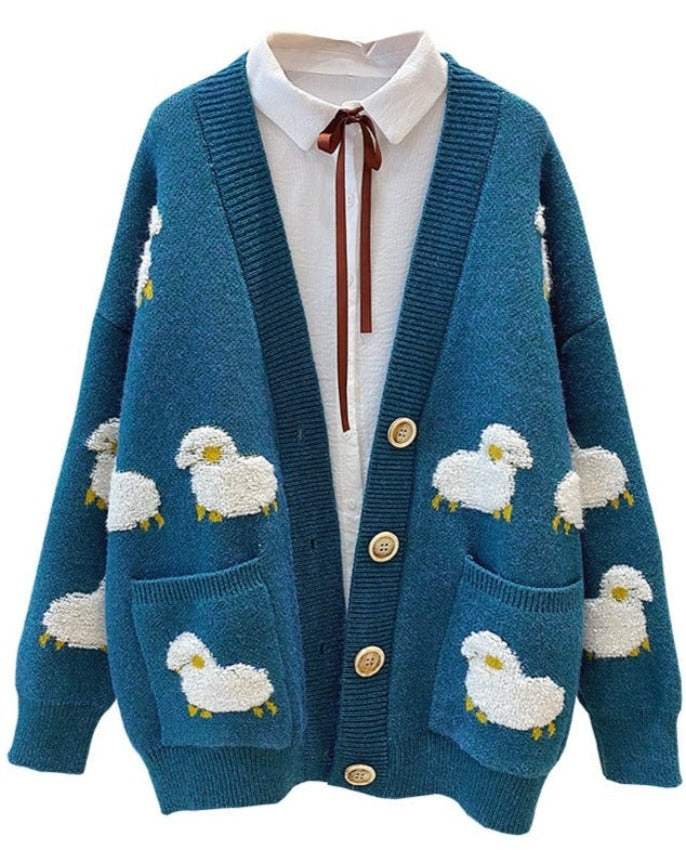 LISA CARTOON CARDIGAN