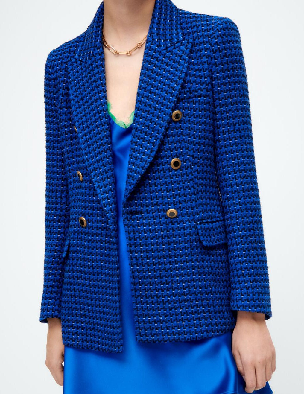 NOELLA COLOR TWEED BLAZER