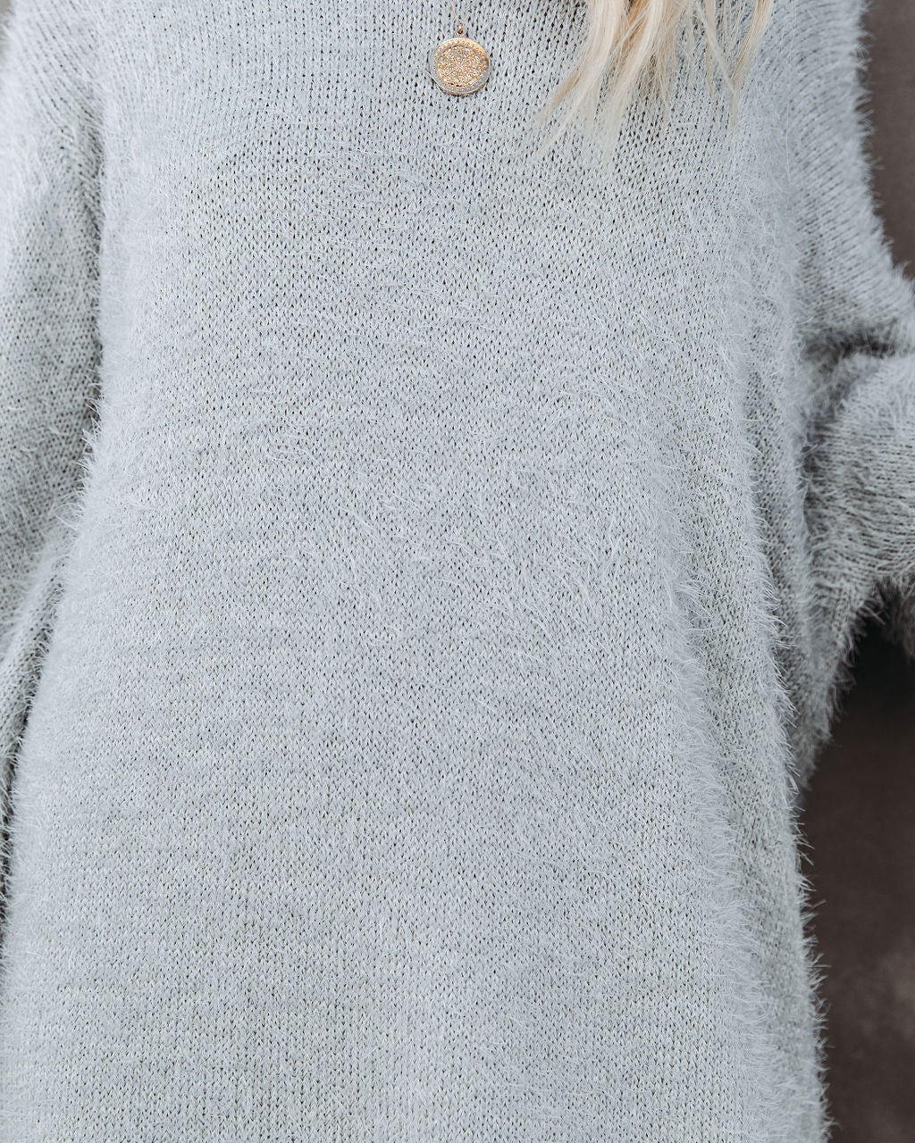 So In Love Knit Sweater Dress - Heather Grey - FINAL SALE